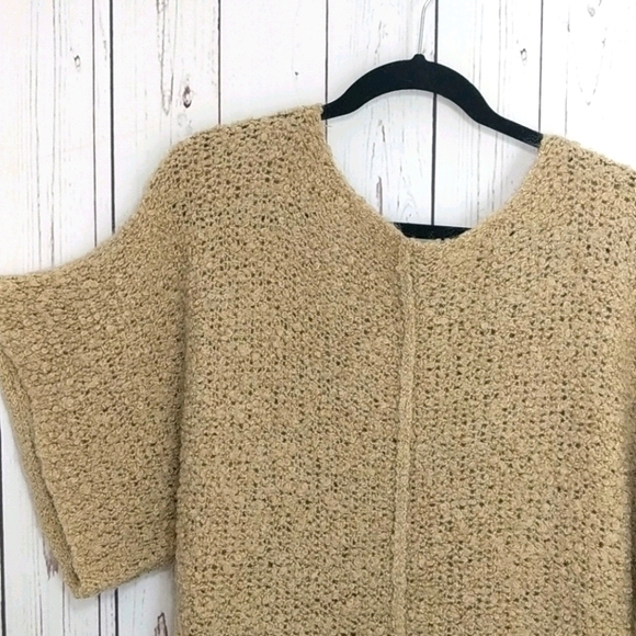 Cheap Monday Zyracuse Wool Mohair Sweater Swedish Oversize Tan Boucle Teddy Bear - Picture 4 of 16